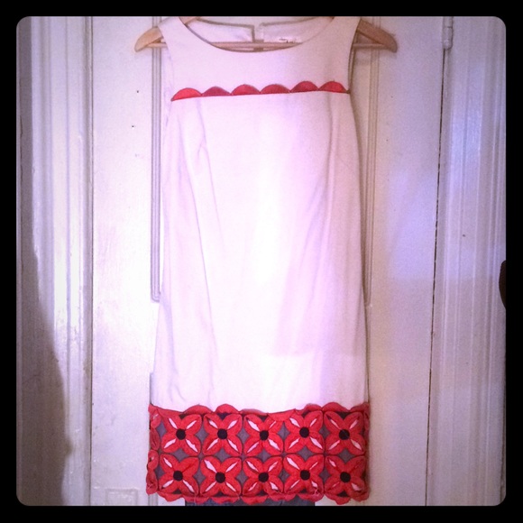 Sold! Rare Milly mod shift dress with embroidery - Picture 1 of 4